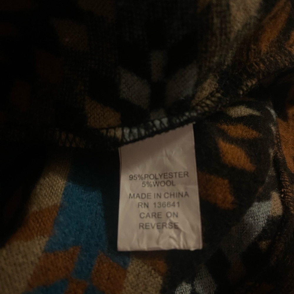 Geometric Western Boho Patterned Jacket Blended P… - image 7